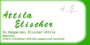 attila elischer business card
